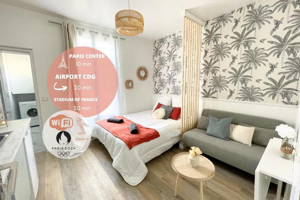 Studio 10Min Paris Centre I Cdg Drancy Exteriör bild